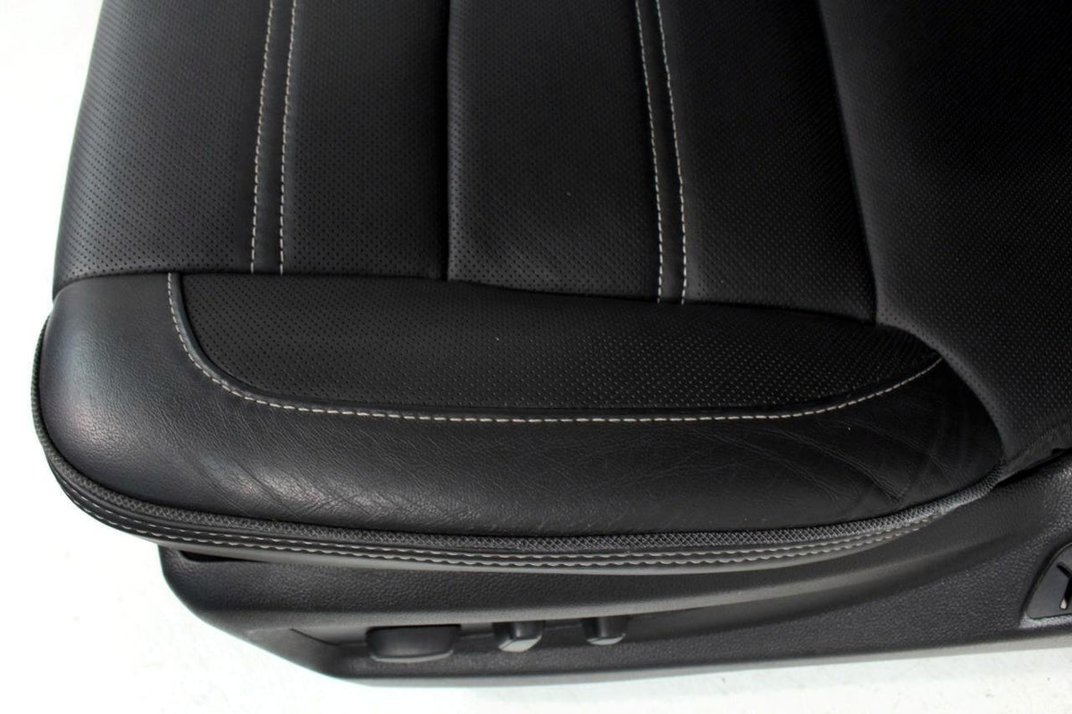 2015-2017 GMC Yukon Denali Front Seats, OEM Black Leather Heated Cooled