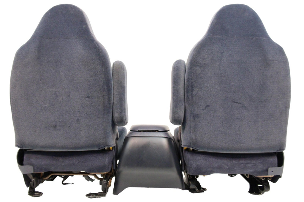 1999 - 2007 Ford Super Duty Front Bucket Seats, Denim Blue Cloth Fits 73+ Trucks