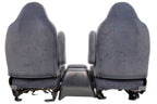 1999 - 2007 Ford Super Duty Front Bucket Seats, Denim Blue Cloth Fits 73+ Trucks
