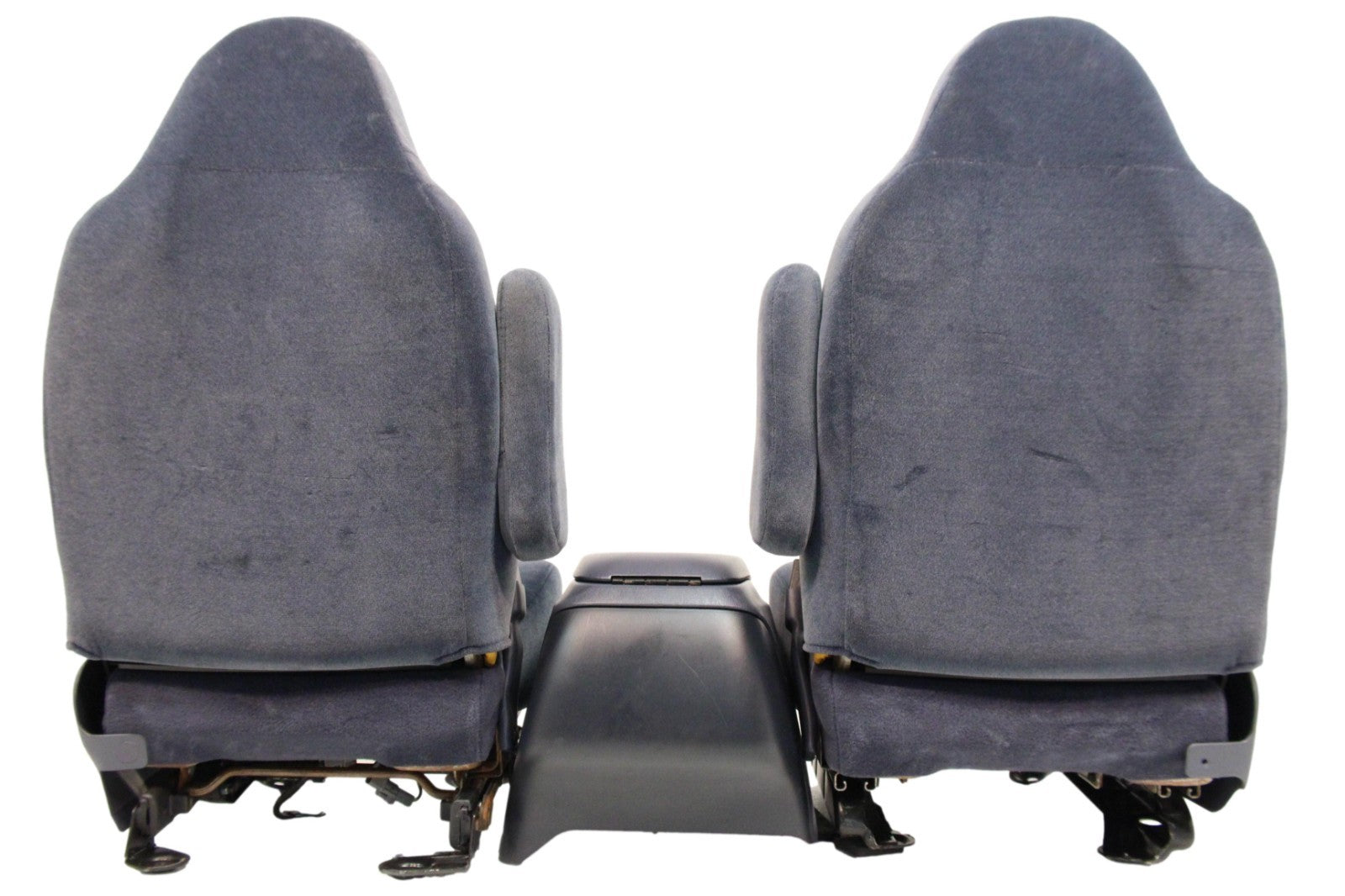1999 - 2007 Ford Super Duty Front Bucket Seats, Denim Blue Cloth Fits 73+ Trucks