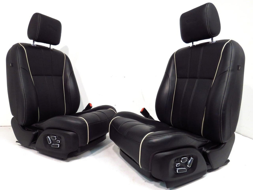 2010 - 2015 Jaguar XJ-L (X351) Black Leather Heated & Powered Front Seats