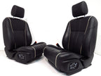 2010 - 2015 Jaguar XJ-L (X351) Black Leather Heated & Powered Front Seats