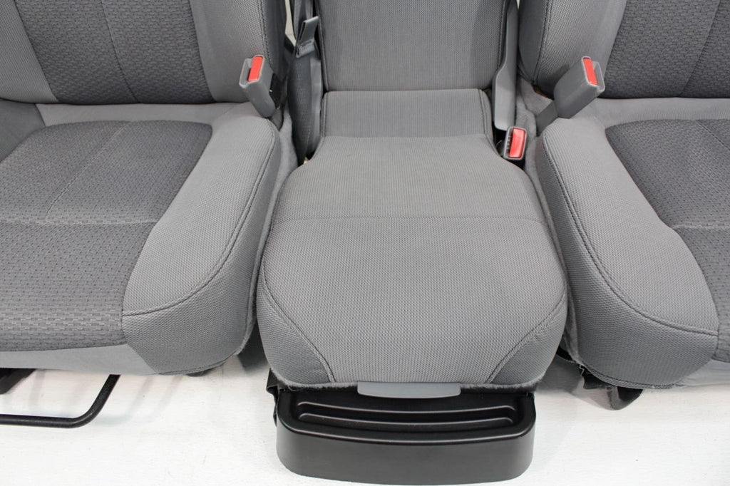 2009 - 2014 Ford F150 Front Seats w/ Jump Seat, XLT Gray Cloth w/ Power Driver