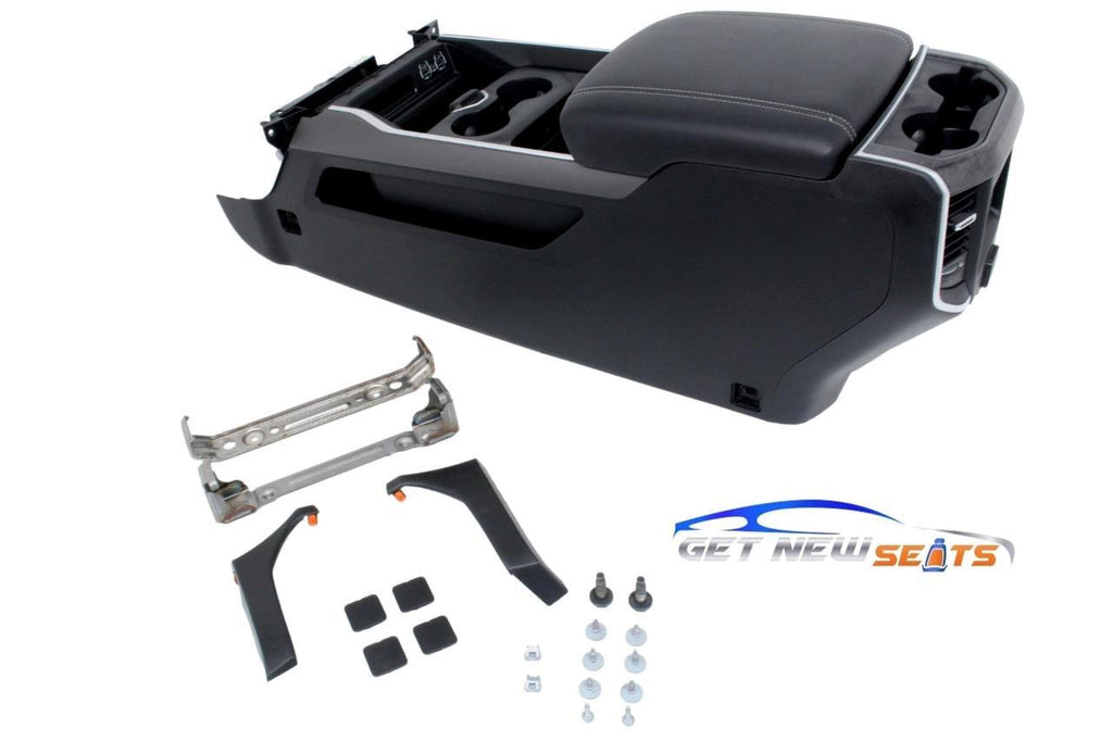 2019 - 2022 Dodge Ram 2500 3500 Black Center Console Complete Kit Brackets Bolts