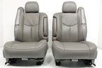 99 - 06 Silverado Sierra Tahoe Yukon Heated Power Leather Seats Pewter Gray OEM