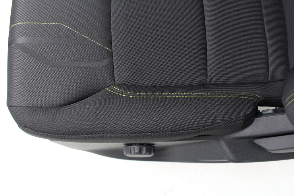 2015+ Ford F150 & Super Duty Seats, Manual STX Black Cloth w/ Lime Green Stitch