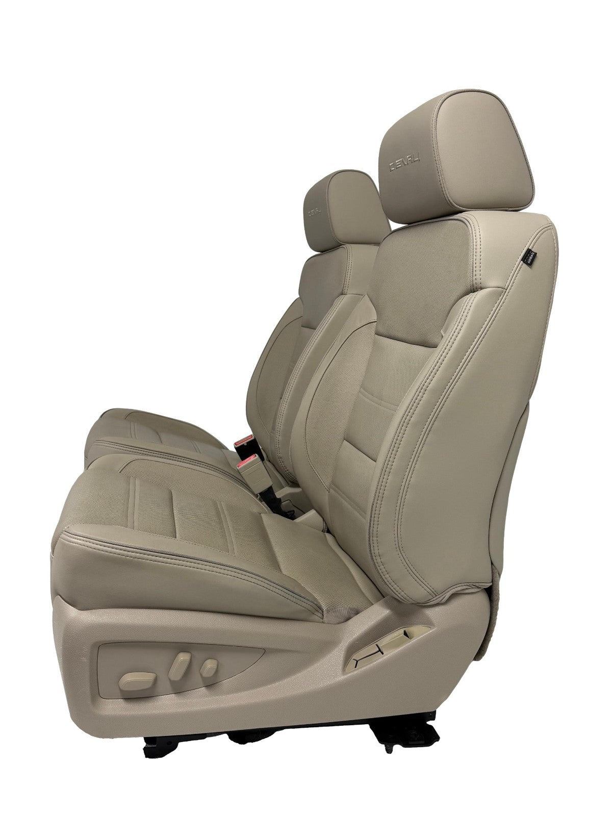2015 - 2016 GMC Yukon Denali Front Seats, Shale Leather Heated Cooled, Fits OBS