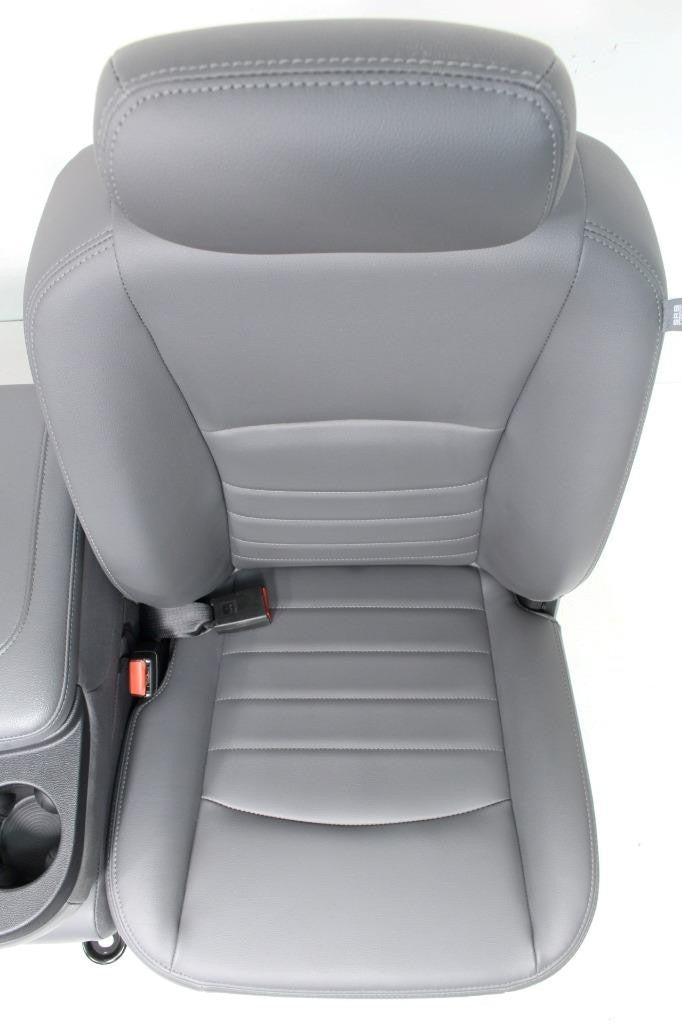 2009 - 2018 Dodge Ram Front Seats, Gray Vinyl Manual Bench w/ Center Fits 2002+