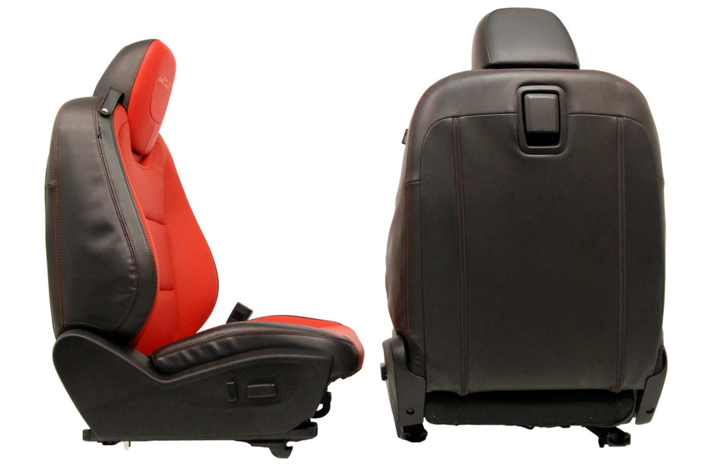 2010 - 2015 Chevrolet Camaro SS Front Seats, Inferno Orange Leather Heated 2SS
