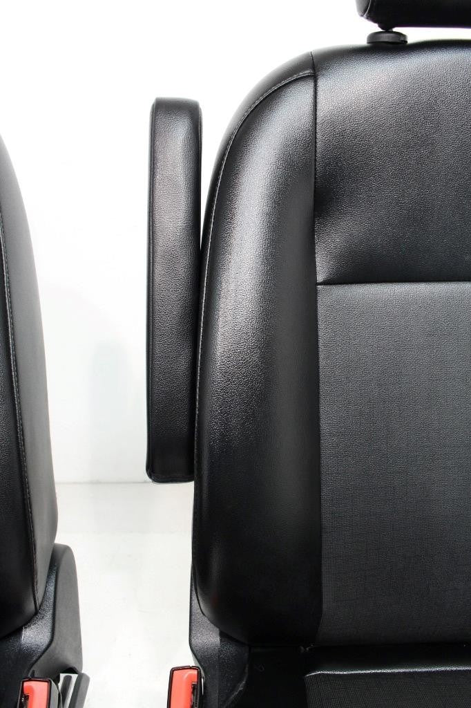 2015 - 2026 Ford Transit Seats, Black Dark Gray Vinyl, Manual w/ Armrest OEM