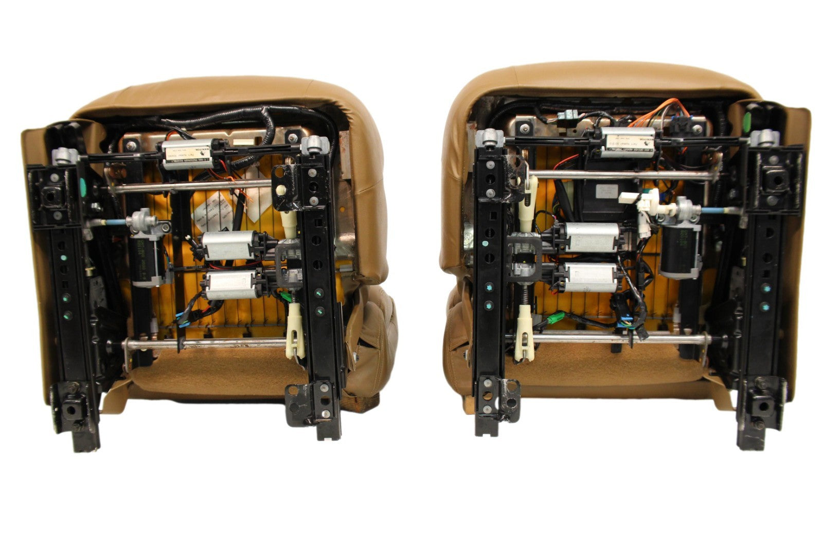 1999 - 2002 Chevy Silverado Sierra Bucket Seats, Oak Tan Leather Power Heat
