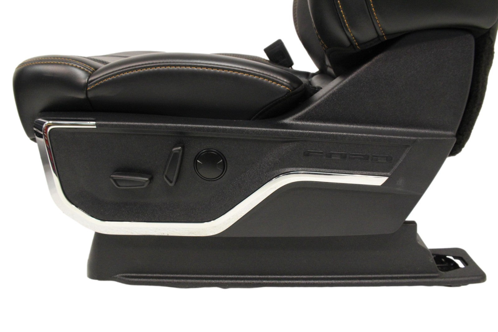 2023 + Ford Super Duty Platinum Front Seats, Black Leather Max Recline Massaging