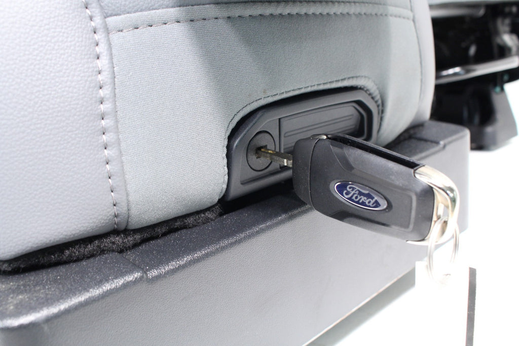 2015 - 2025 Ford F150 Super Duty Vinyl Bucket Seats w/ WorkStation Jump Seat