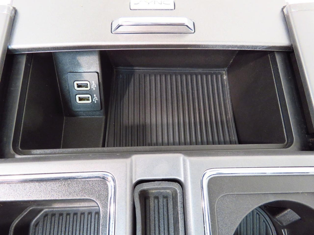 15-22 Ford Truck Center Console & Install Kit w/o Shifter - Gray Leather XLT
