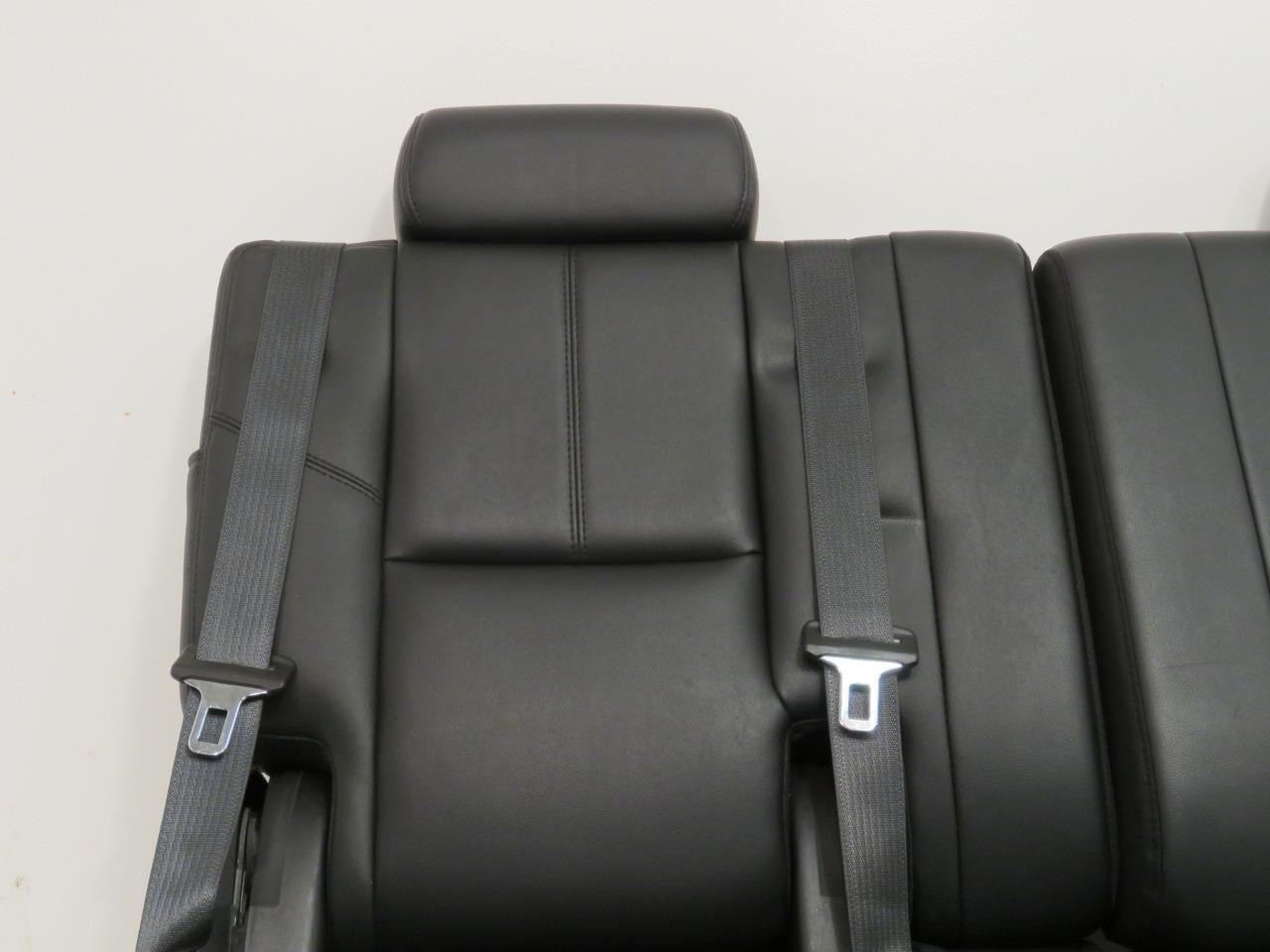 2007 - 2014 GMC Yukon Chevy Suburban Tahoe Third Row Seat, LT Black Leather Pair