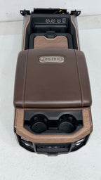 2019 - 2026 DT Ram 1500 Center Console, Brown Leather LONGHORN Wireless Charging