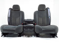 1999 - 2006 GM Sierra Silverado Front Seats Set, Manual Dark Gray Cloth 40-20-40