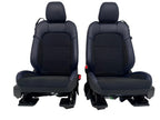 24-26 Ford Mustang Dark Horse Coupe Front Seats, Black Indigo Blue Leather Suede