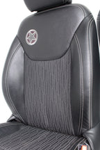 2007 - 2018 Jeep Wrangler JKU Seats Set, Oscar Mike Black Leather Freedom Edtn