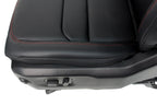 2018 - 2026 Jeep Wrangler Seats Set, JKU 4Dr Rubicon Black Nappa Leather w/ Red