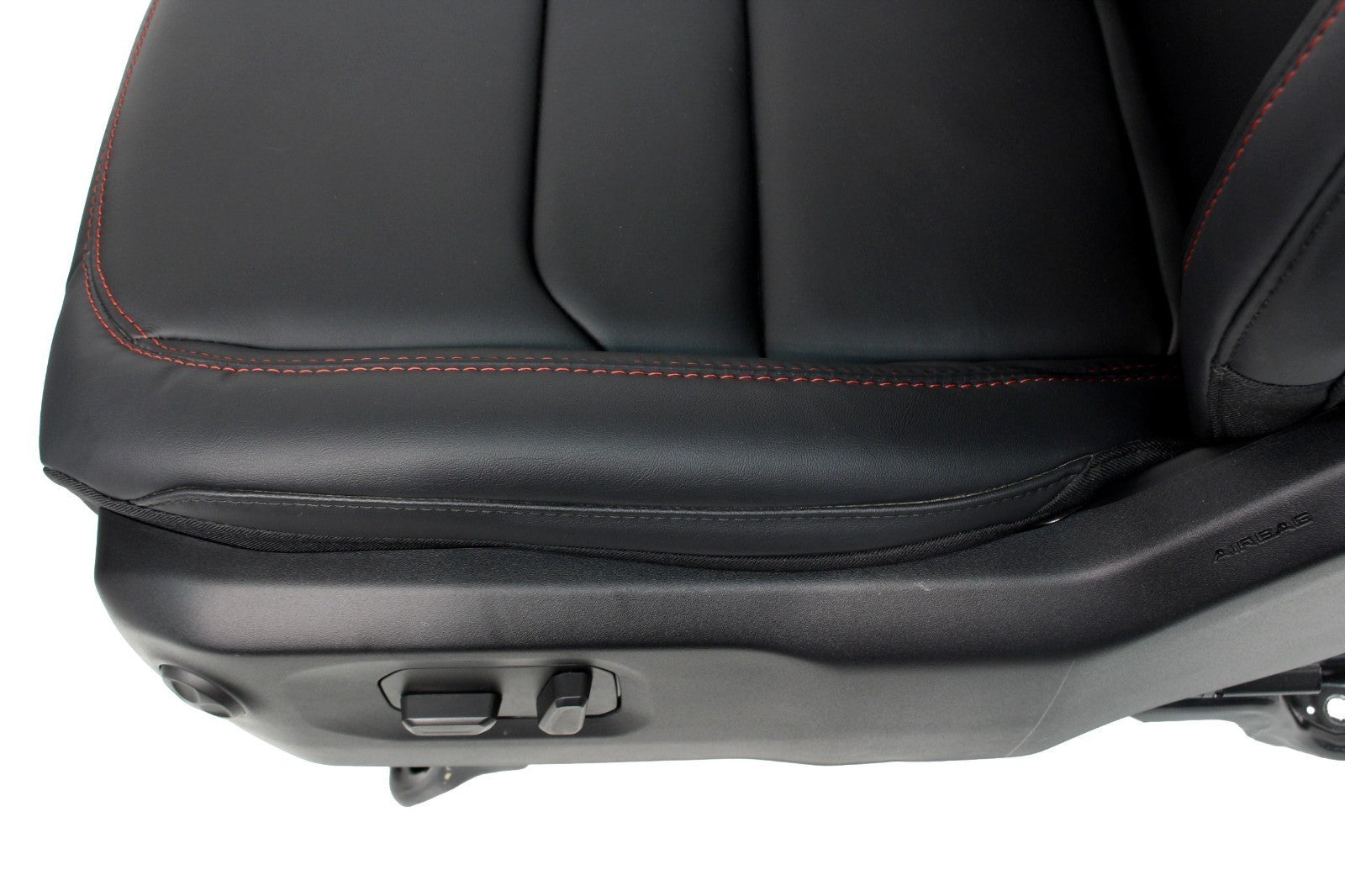 2018 - 2026 Jeep Wrangler Seats Set, JKU 4Dr Rubicon Black Nappa Leather w/ Red