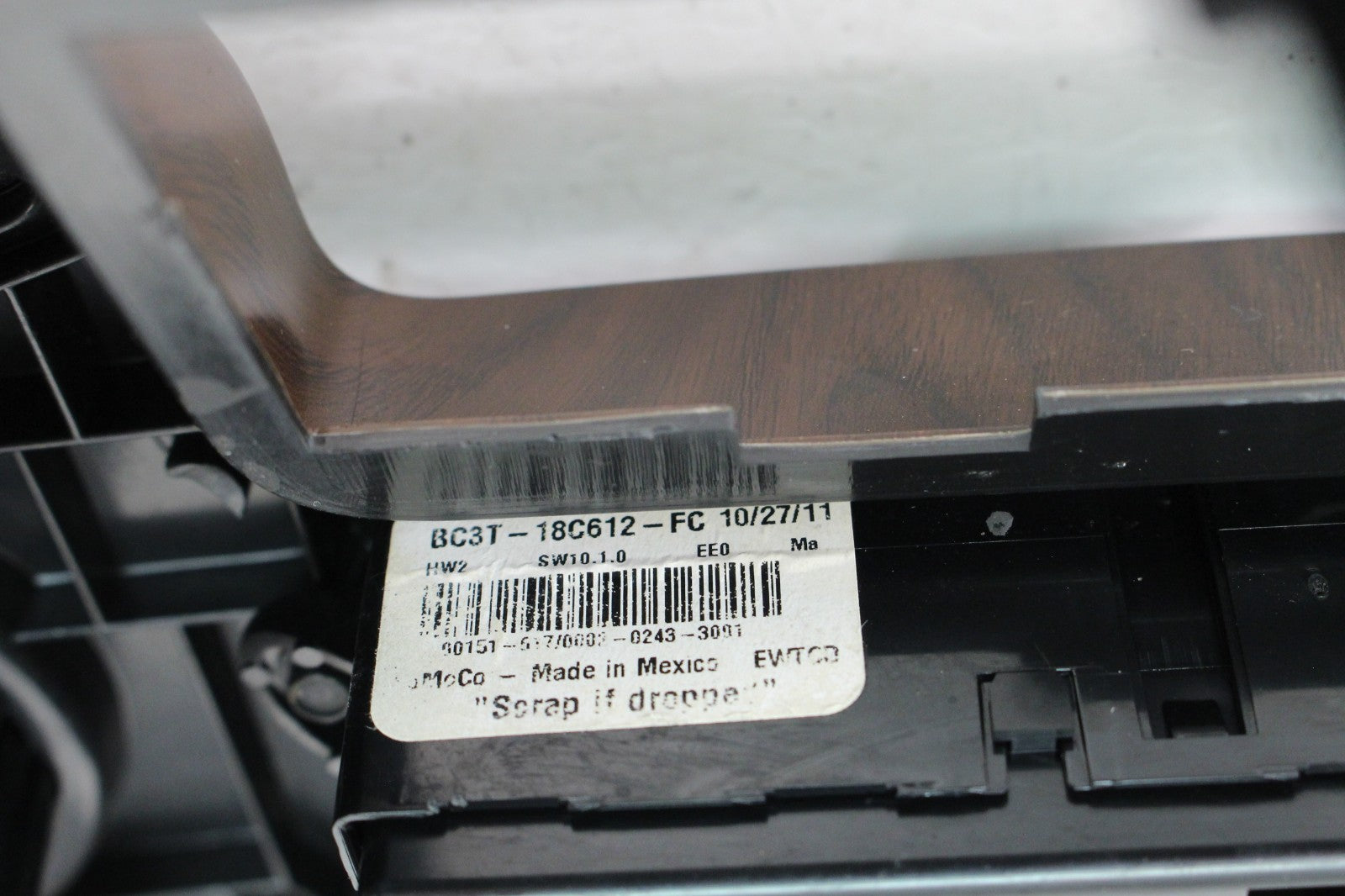 2011 - 2016 Ford Super Duty Radio Dash Bezel w/ HVAC Seat Switches