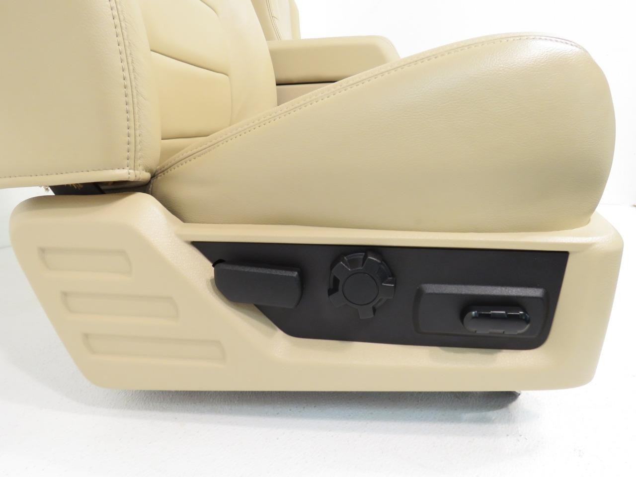 Ford Super Duty Tan Leather Heated Front & Rear Seats F250 F350 F450 F550 F650