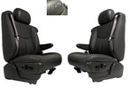 1999 - 2006 Chevy Silverado SS Front Seats, New Leather Dark Pewter Power Heated