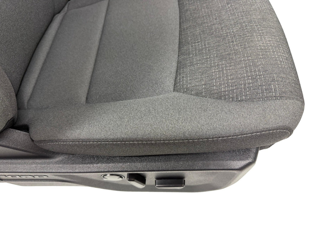 2021-2026 Ford F-150 Front Seats, XLT Mid 302A Gray Cloth OEM Dual Power Heated