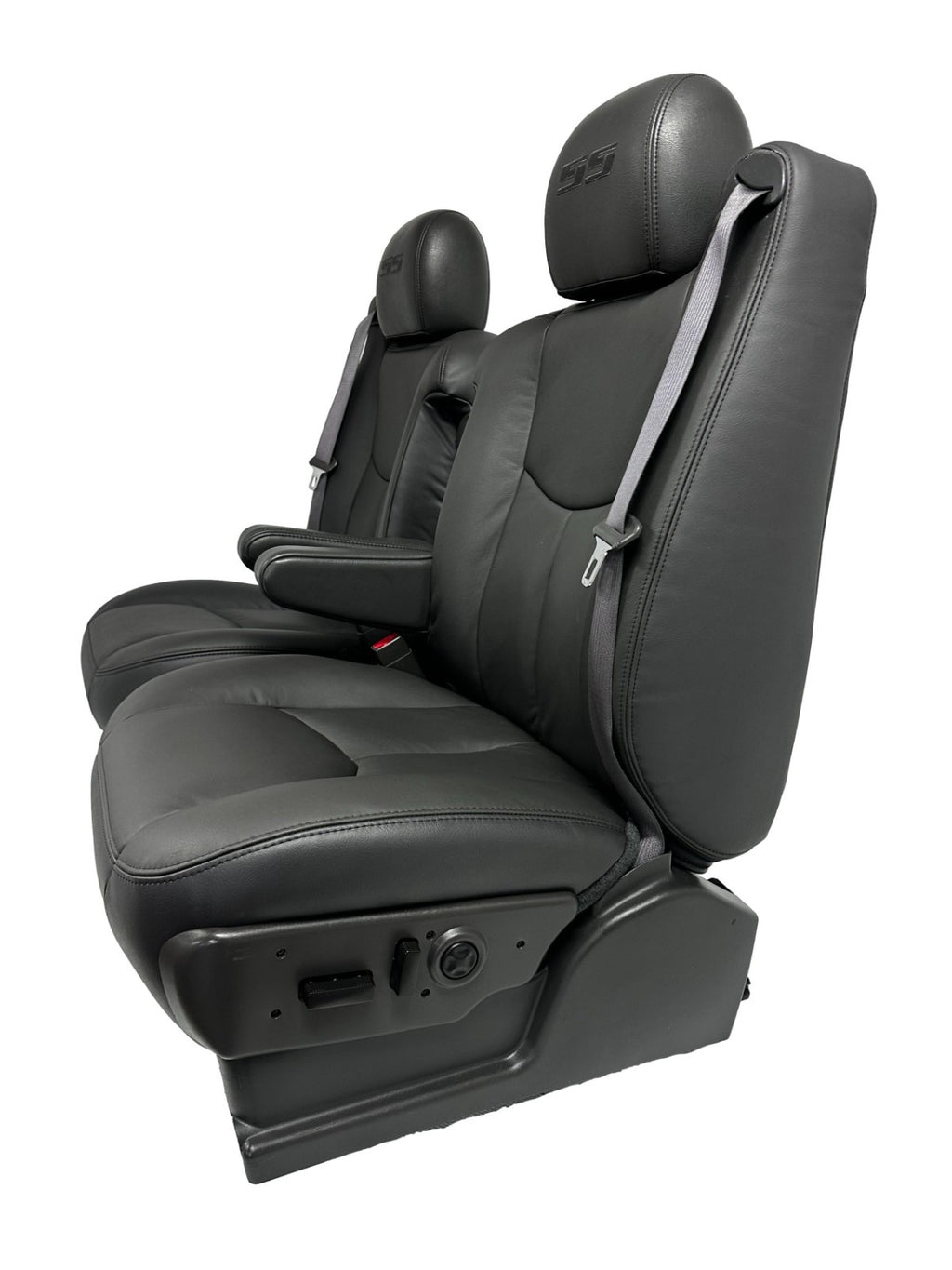 1999 - 2006 Chevy Silverado SS Front Seats, New Leather Dark Pewter Power Heated