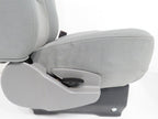 Ford Econoline Front Bucket Seats, Gray Cloth w/ Folding Armrests, Fits 1997+