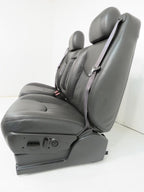 2003 - 2007 Sierra Silverado HD Seats, Dark Pewter Leather, Full Set Crew Cab