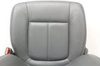 2009 - 2014 Ford F150 Front Seats, XLT Steel Gray Leather w/ Power Driver Seat