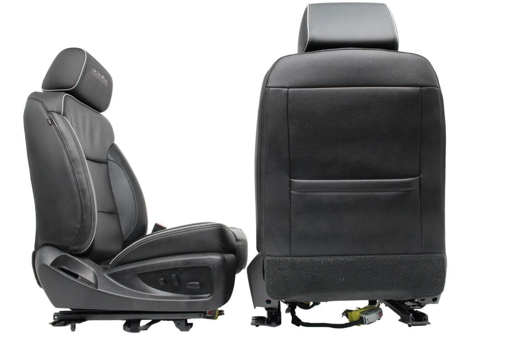 2014 - 2019 Sierra Chevy Silverado Front Seats, High Country Power Black Leather