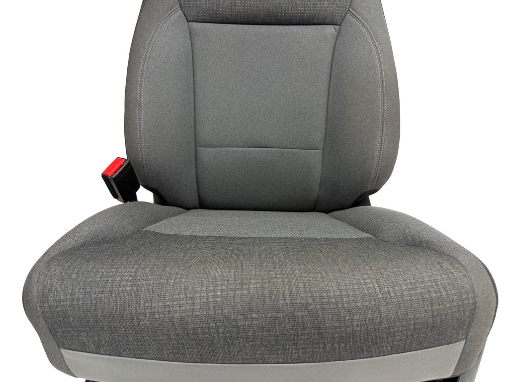 2021-2026 Ford F-150 Front Seats, XLT Mid 302A Gray Cloth OEM Dual Power Heated