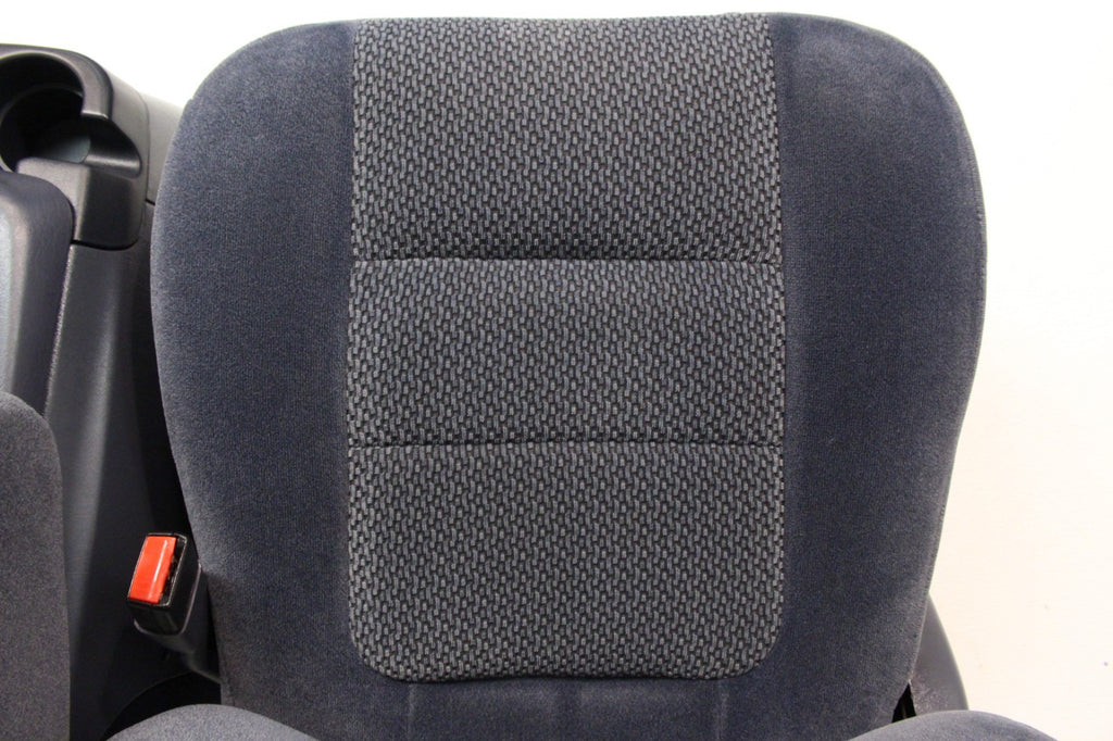 1999 - 2007 Ford Super Duty Front Bucket Seats, Denim Blue Cloth Fits 73+ Trucks