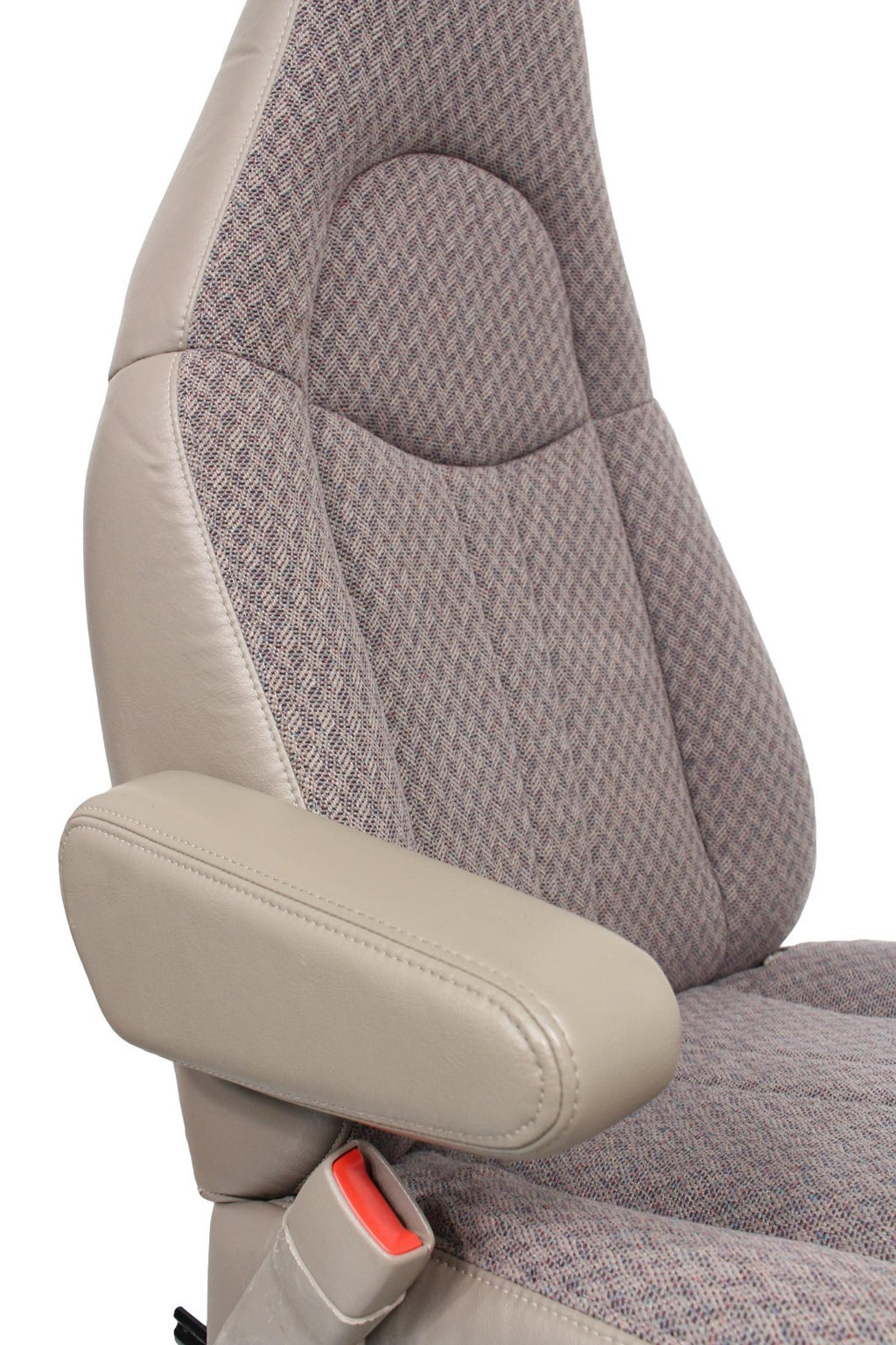 GMC Savana Chevy Express Van Front Bucket Seats, Neutral Tan Cloth 1997 - 2014