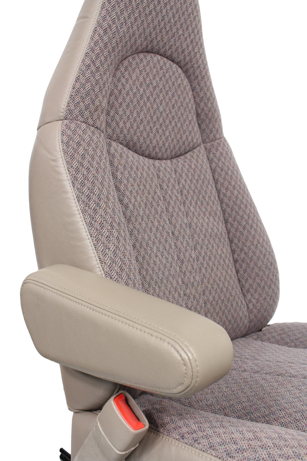 GMC Savana Chevy Express Van Front Bucket Seats, Neutral Tan Cloth 1997 - 2014