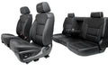 2014 - 2019 Sierra Chevy Silverado Seats Set, High Country Power Black Leather