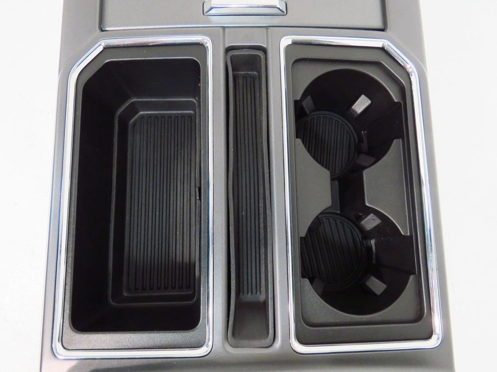 15-22 Ford Truck Center Console & Install Kit w/o Shifter - Gray Leather XLT