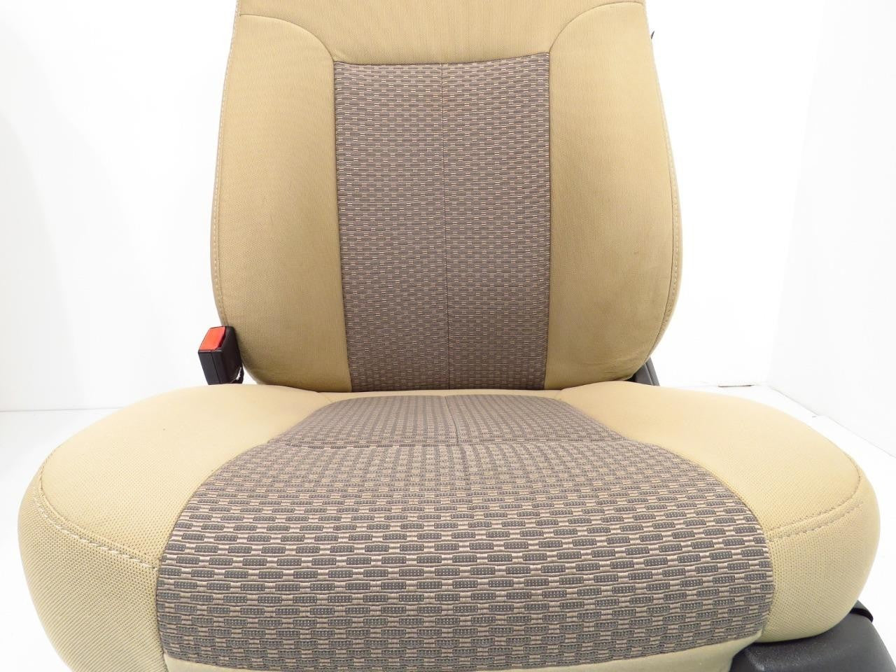 1999 - 2016 Ford Super Duty Front Seats, XLT Adobe Tan Cloth w/Power Driver OEM