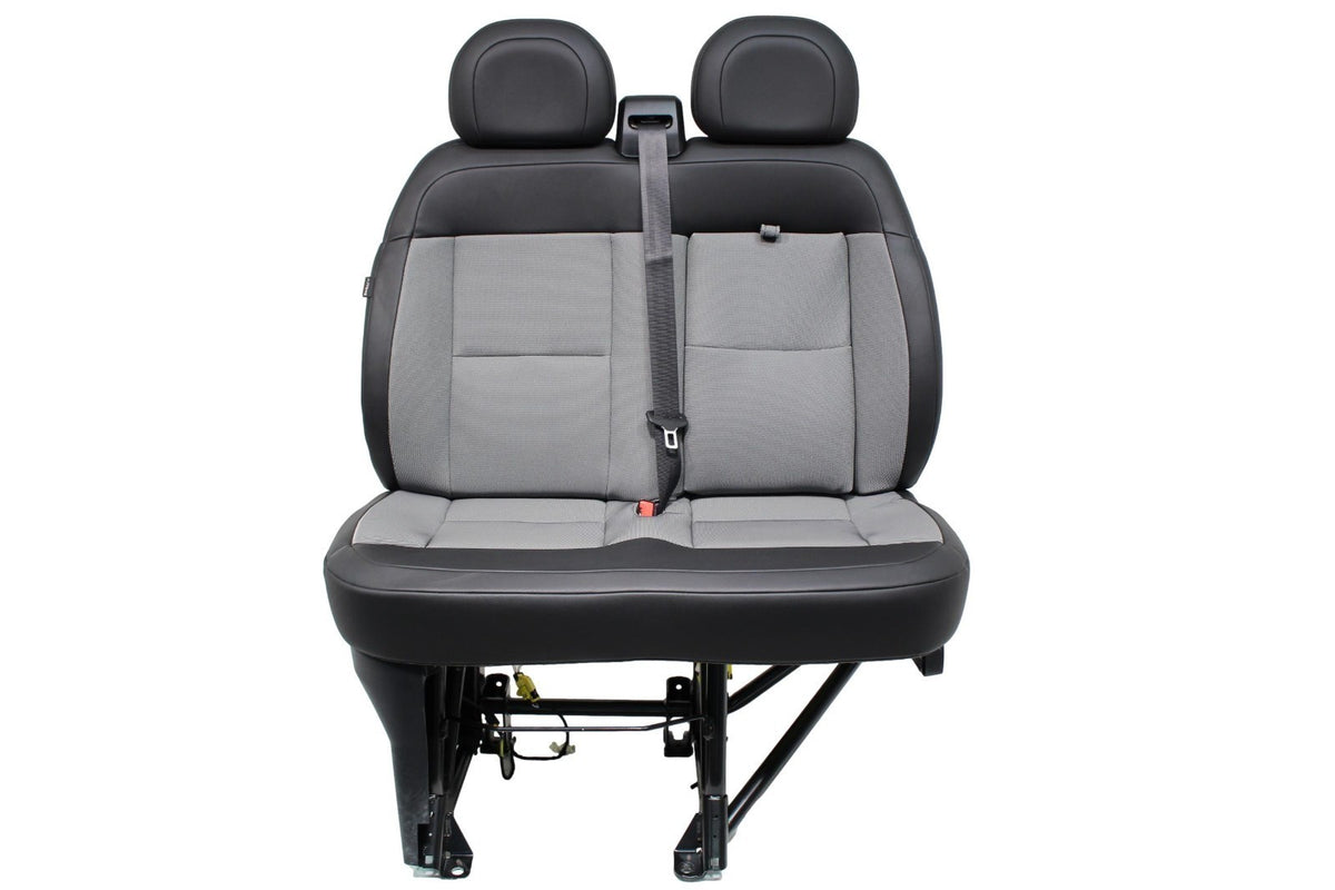 14 - 26 Ram ProMaster Front Passenger Bench Seat Gray Black Vinyl OEM 6TH96JXWAB