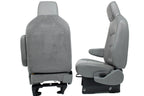 Ford Econoline Front Bucket Seats, Gray Vinyl w/ Folding Armrests, Fits 1997+