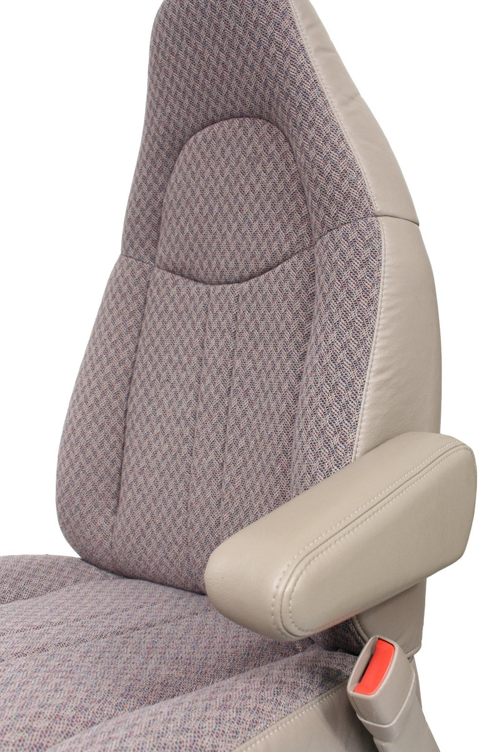 GMC Savana Chevy Express Van Front Bucket Seats, Neutral Tan Cloth 1997 - 2014