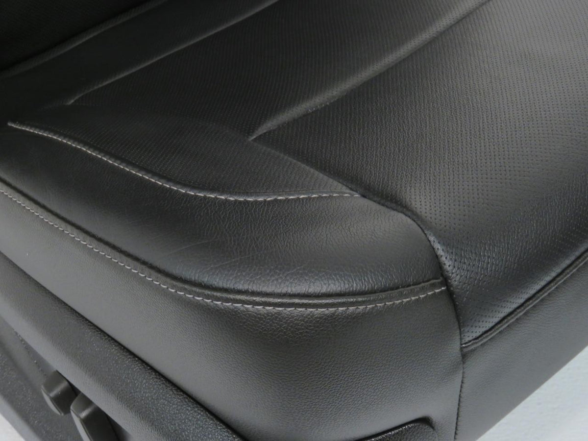 2014-2019 Sierra Chevy Silverado Front Seats, LTZ Black Leather, Heated Cooled