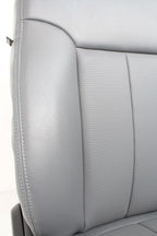 1999 - 2016 Ford Super Duty Front Seats, XLT Steel Gray Vinyl Bench w/ Jumpseat