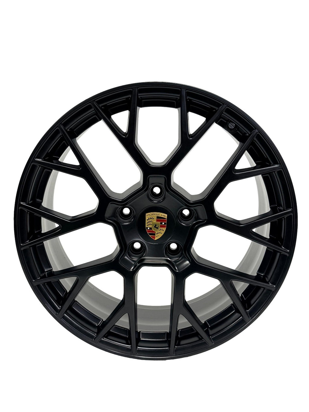 Porsche 911 992 RS Spyder Design 20"/21" Staggered Wheel Set Black w/ TPMS Lugs