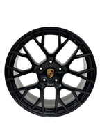 Porsche 911 992 RS Spyder Design 20"/21" Staggered Wheel Set Black w/ TPMS Lugs