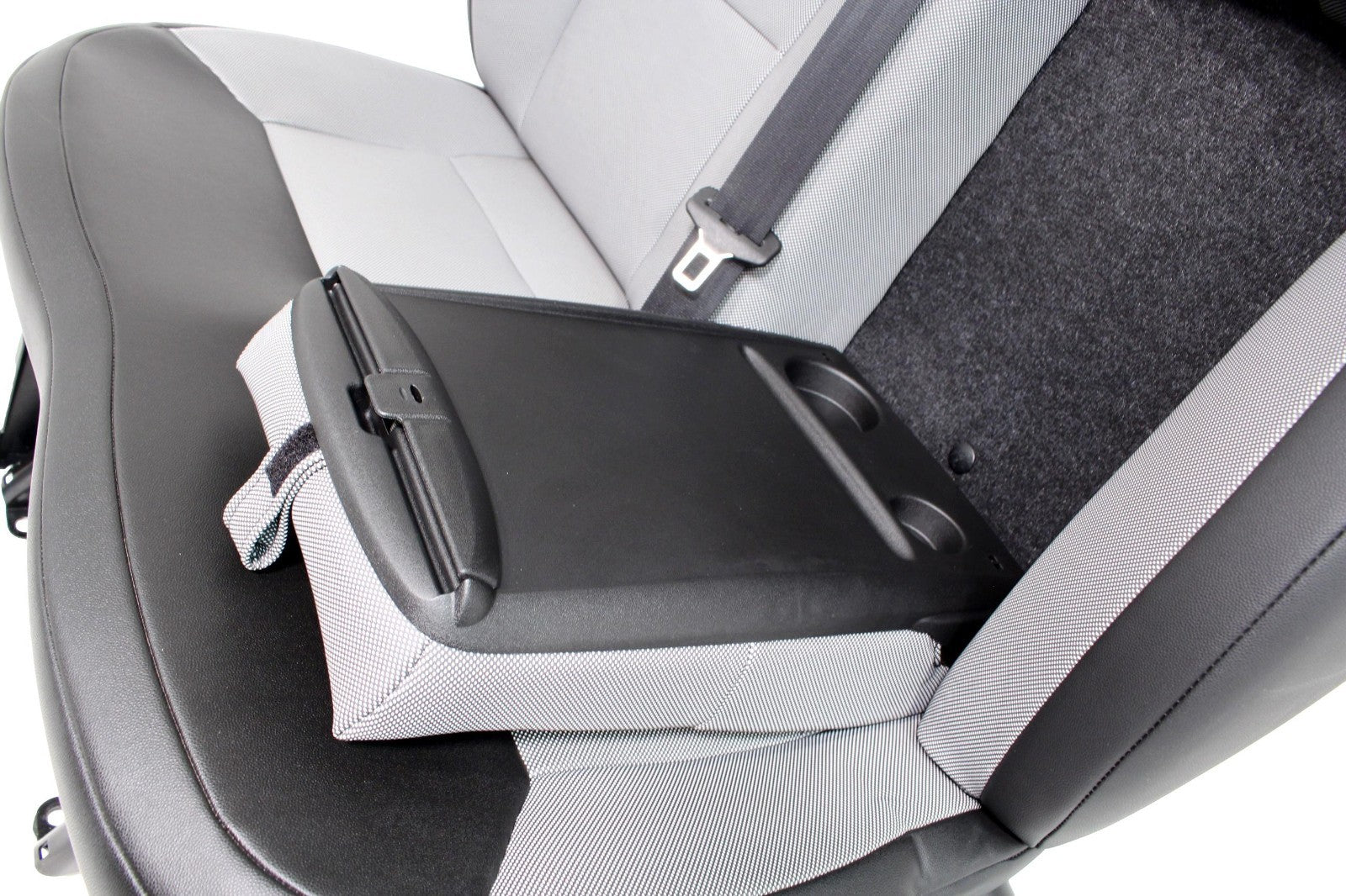 2014 - 2025 Ram ProMaster Front Passenger Seat, Black Vinyl Bench w/ Center Seat