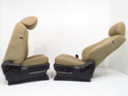 1999 - 2016 Ford Super Duty Front Seats, XLT Adobe Tan Cloth w/Power Driver OEM